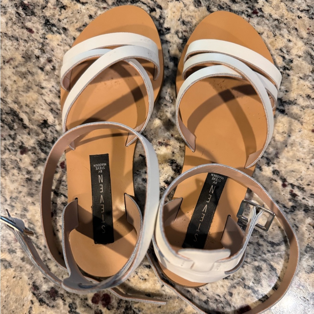 Steven by Steve Madden White Sandals